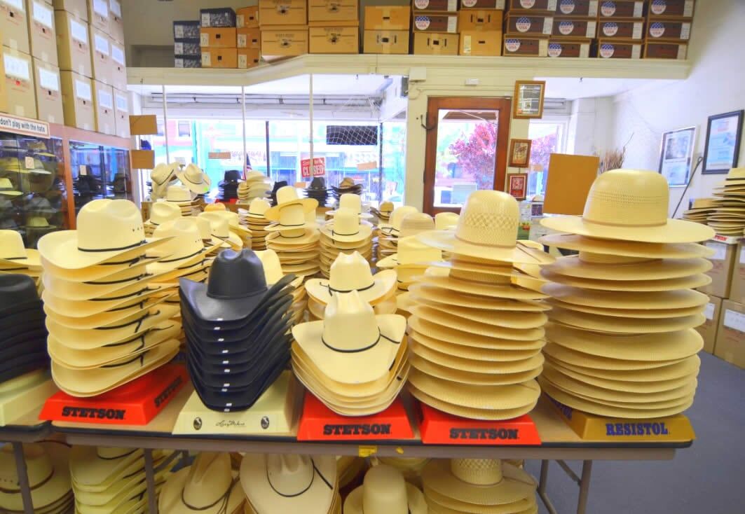 Store front display - cowboy's hat in Albuquerque, NM