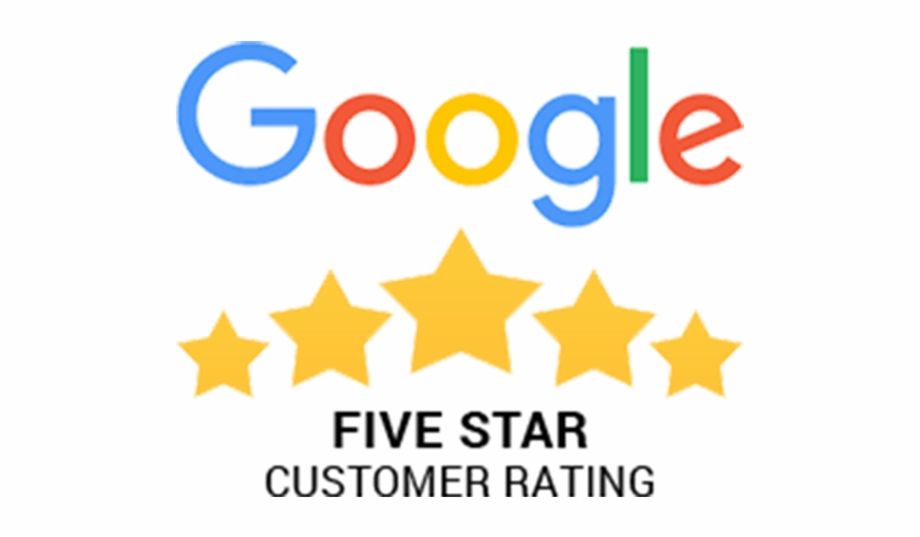 5 star reviews on Google