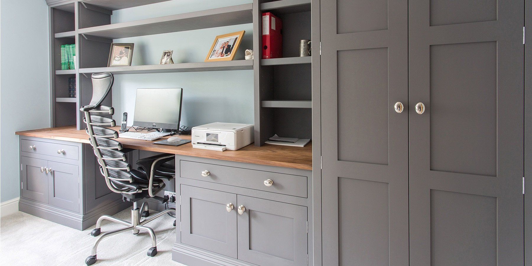 grey modern office space