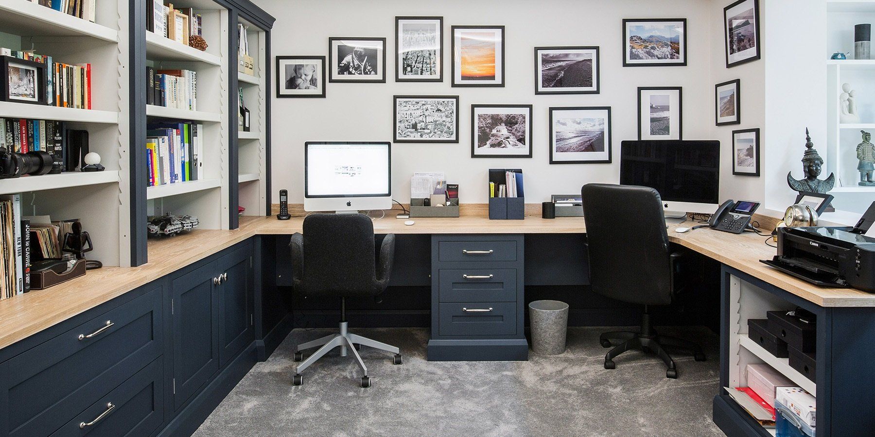 dark modern office room