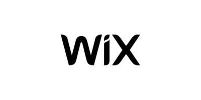 Black Wix company logo on a white background.
