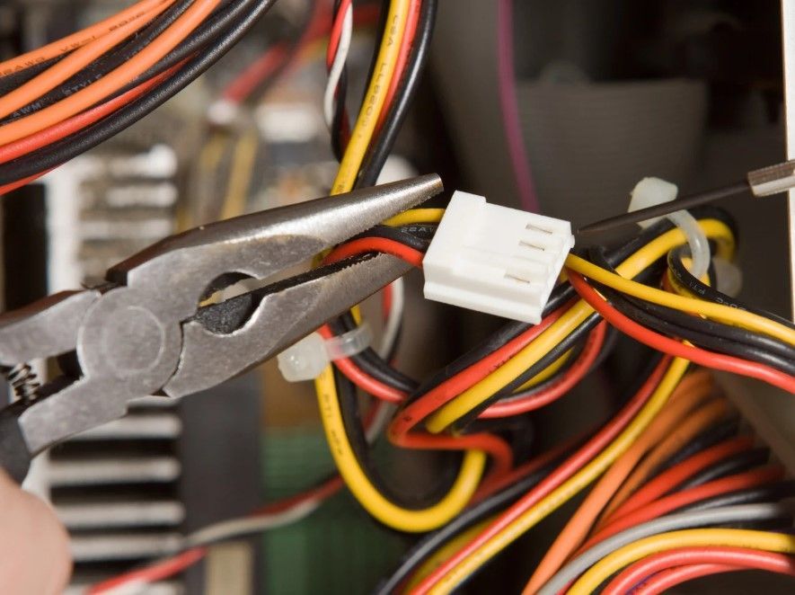 Derbyshire Electrical Specialists connecting an electrical supply point in Derby
