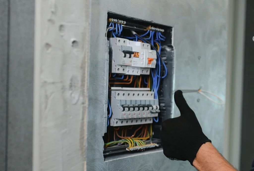 Derbyshire Electrical Specialists upgrading a fuse box at a home in Derby