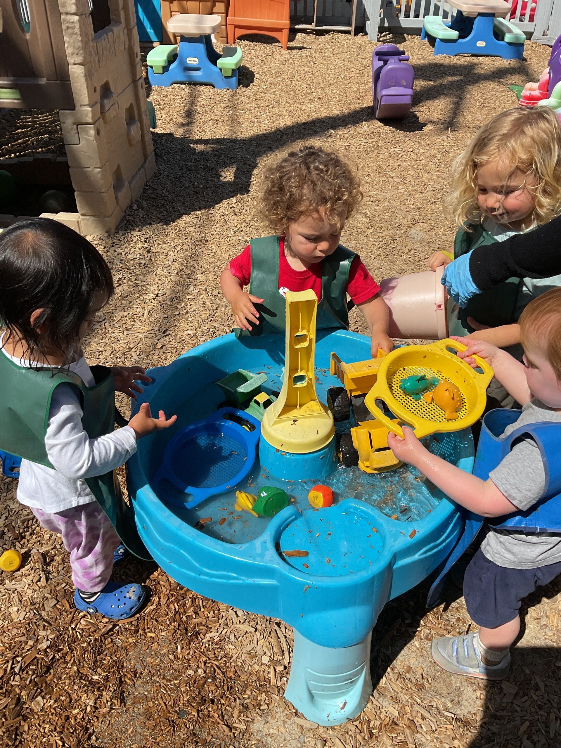 montessori toddler working with some fun activity
