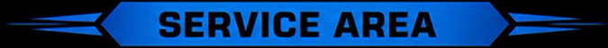 Blue “SERVICE AREA” banner with arrows on a dark background