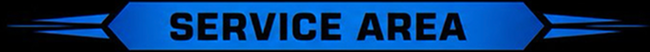 Blue “SERVICE AREA” banner with arrows on a dark background