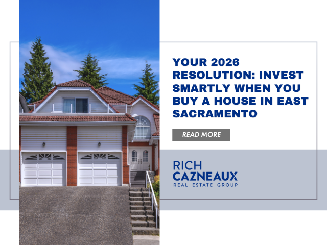 House in East Sacramento ad, featuring text about investing in 2026.