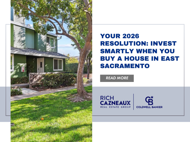 House in East Sacramento ad, featuring text about investing in 2026.
