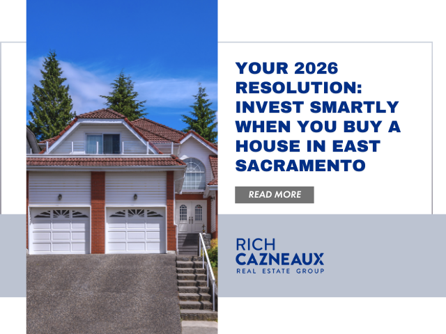 House in East Sacramento ad, featuring text about investing in 2026.