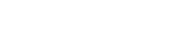 white horizontal Bay Bistro logo
