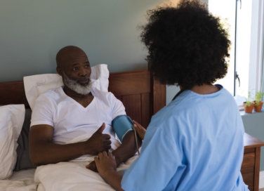 nurse with patient