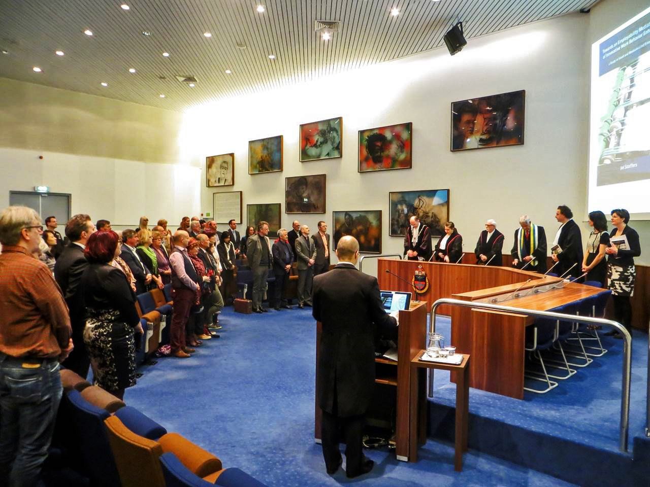 Picture of lecture group in meeting conference room in the netherlands