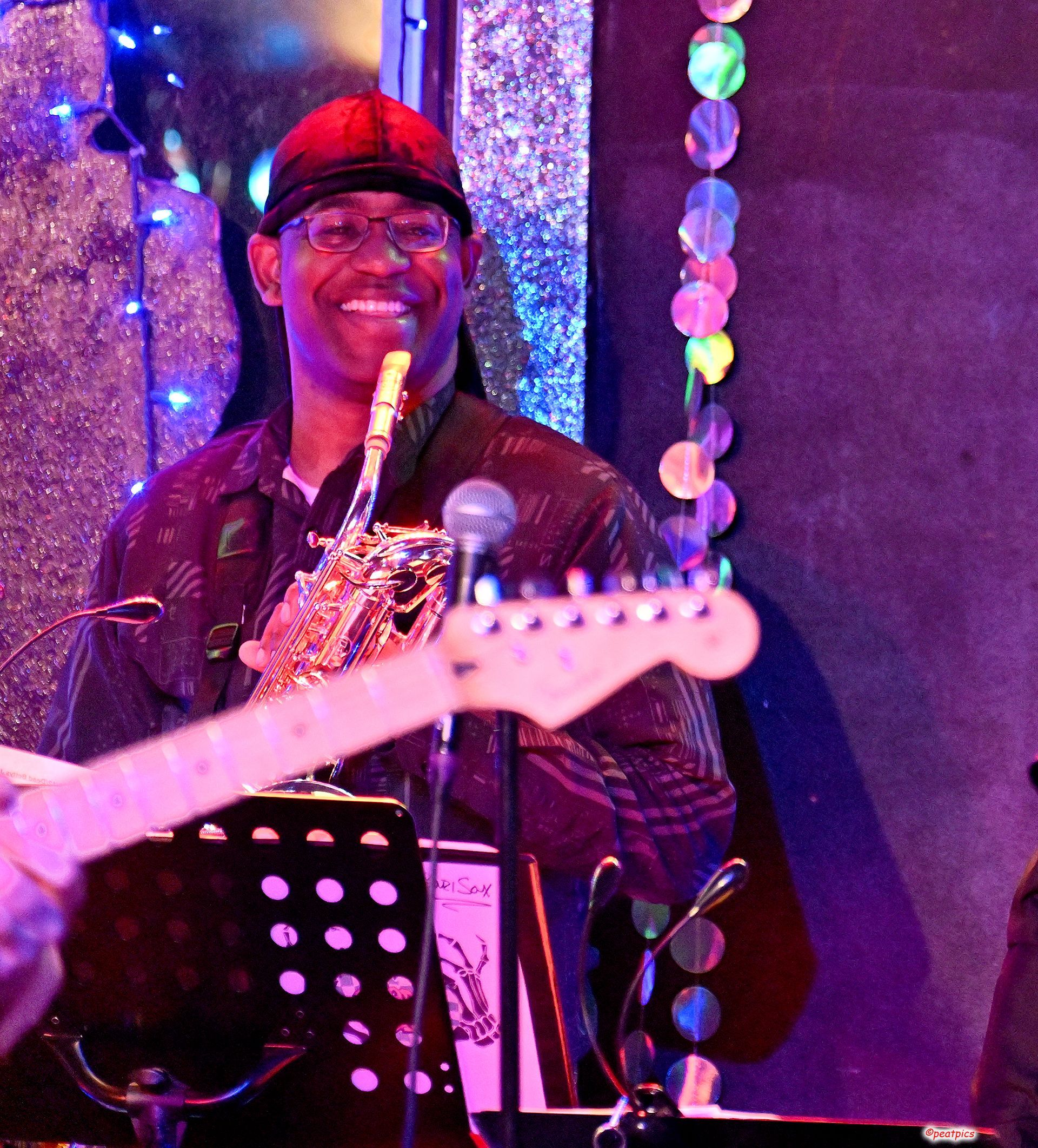 The Dead Betty's band in action.