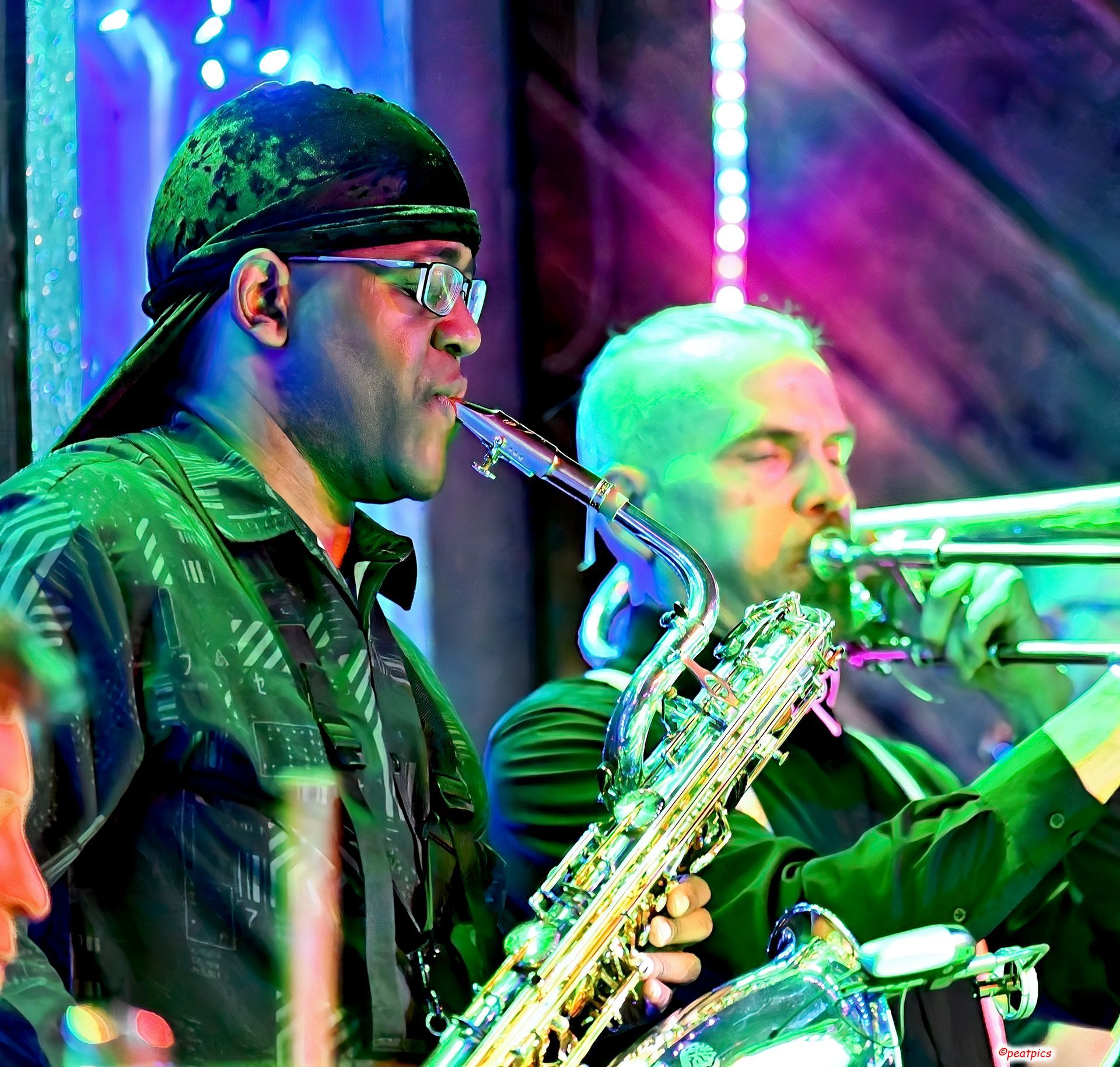 The Dead Betty's band in action.