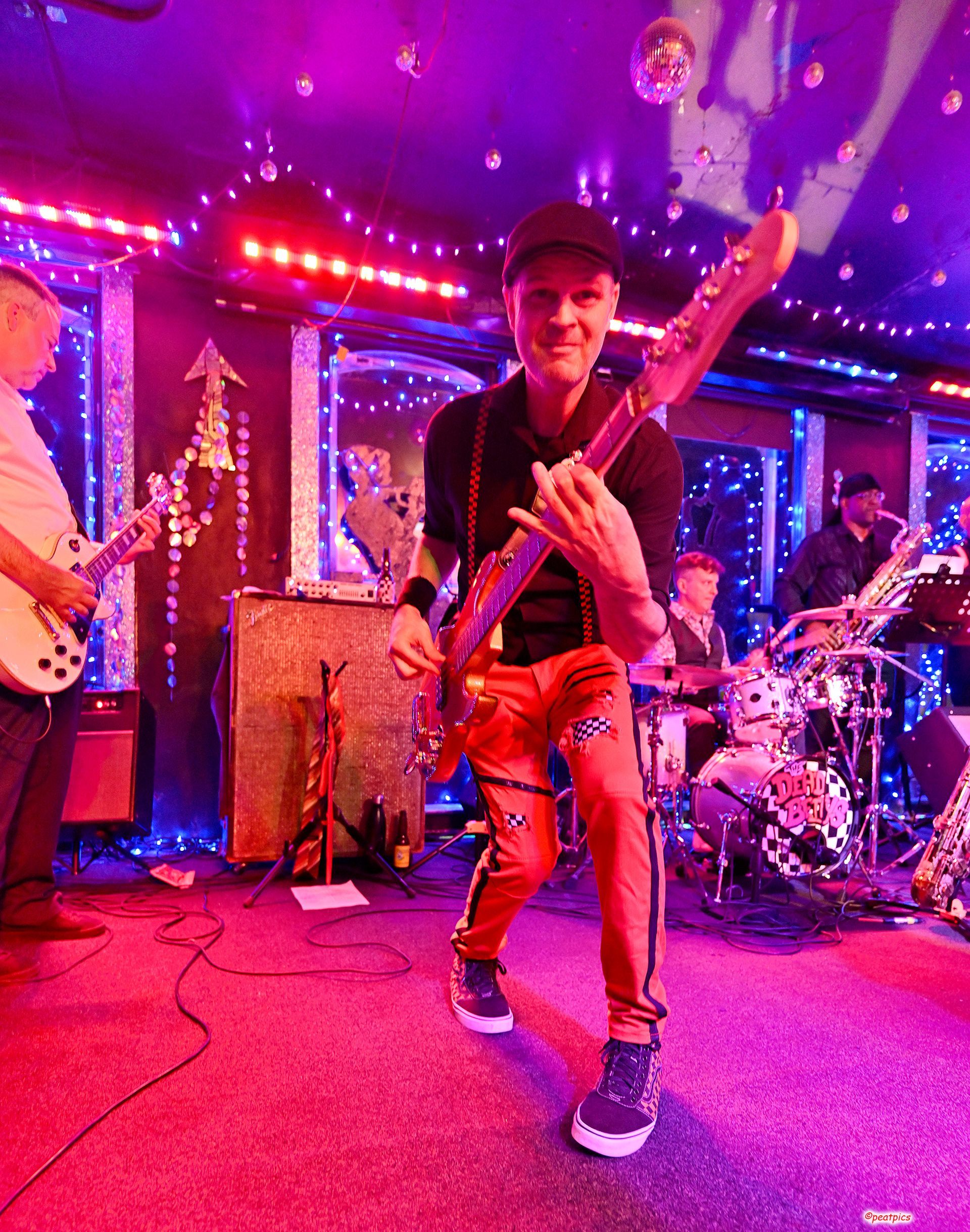 The Dead Betty's band in action.