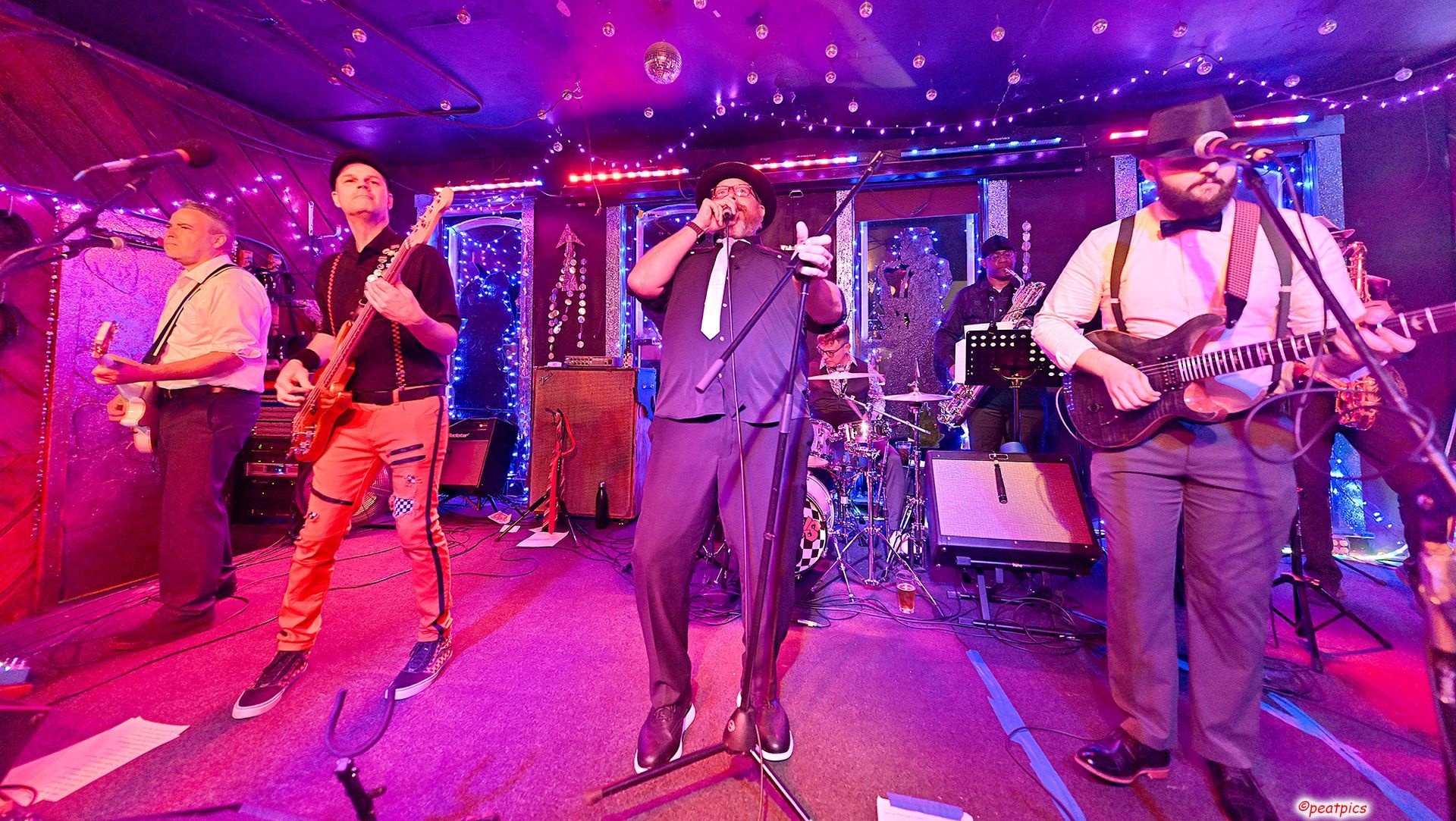 The Dead Betty's band in action.