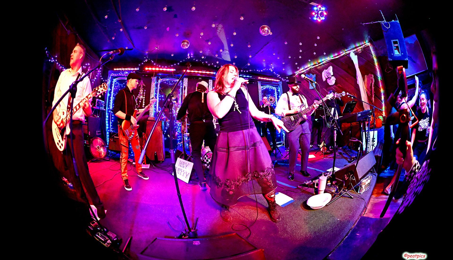 The Dead Betty's band in action.