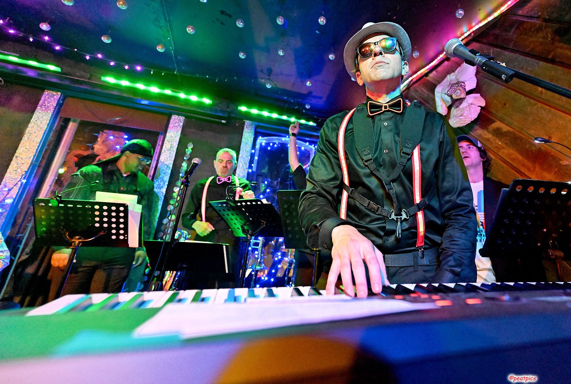 The Dead Betty's band in action.