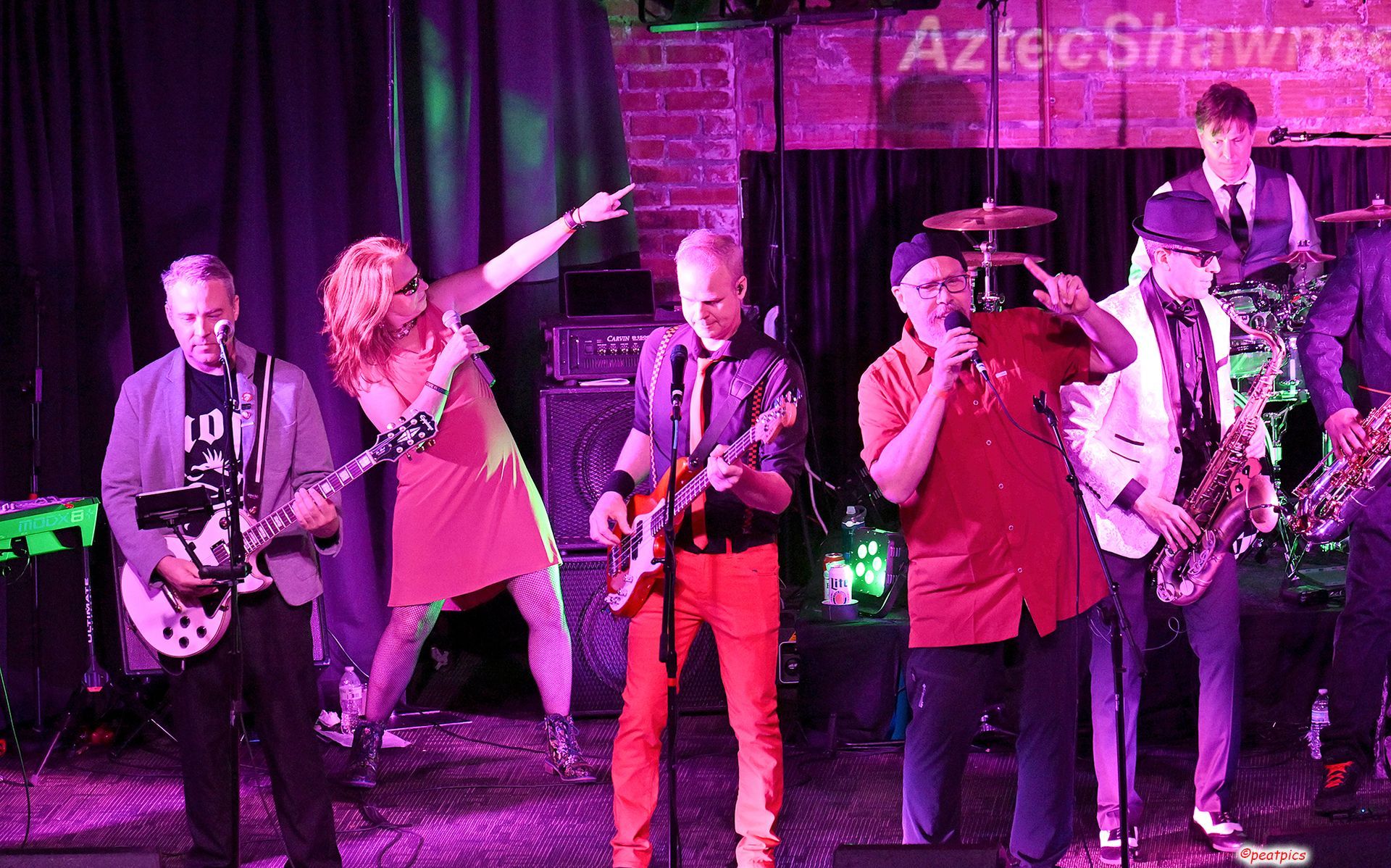 The Dead Bettys band playing at The Aztec Theatre