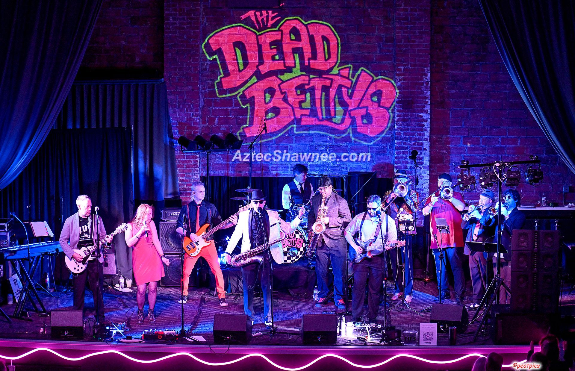 The Dead Bettys band playing at The Aztec