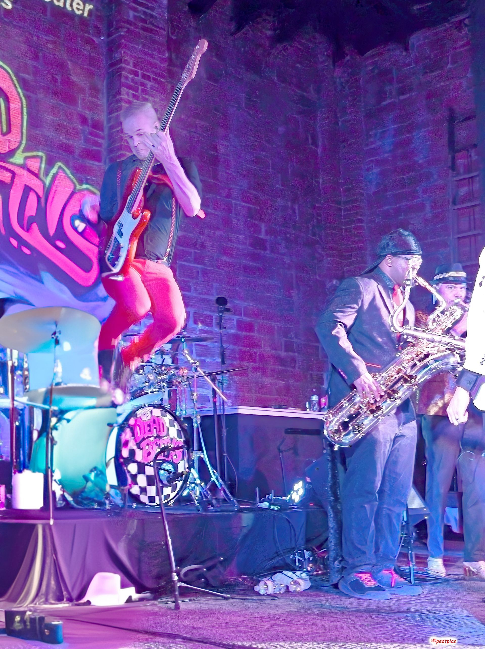 The Dead Bettys band playing at The Aztec Theatre