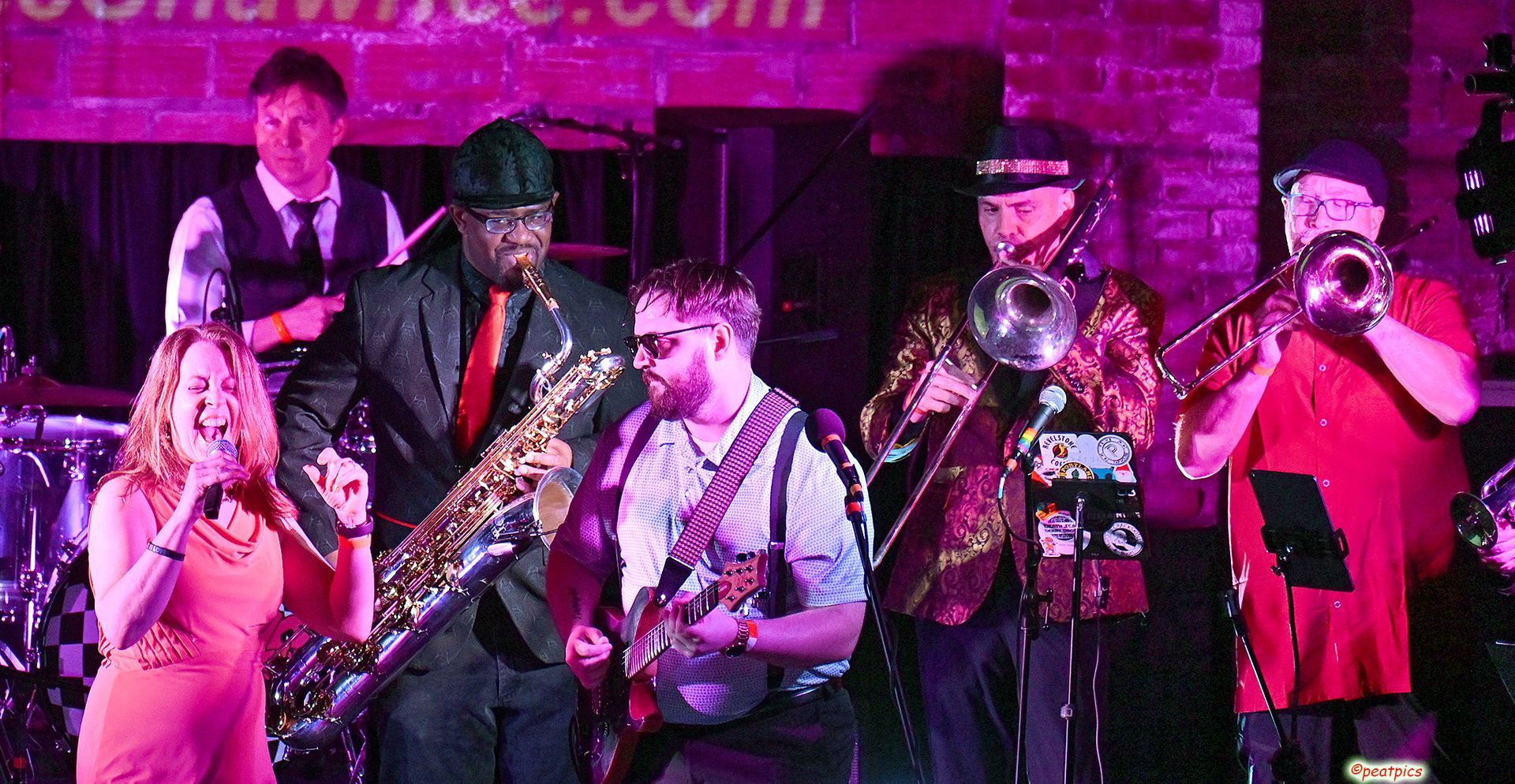 The Dead Bettys band playing at The Aztec Theatre