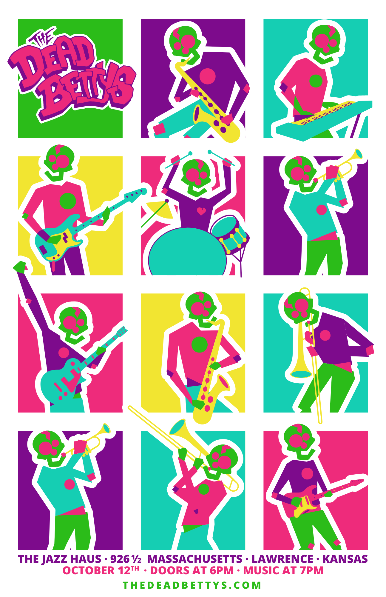 The Dead Bettys band flyer