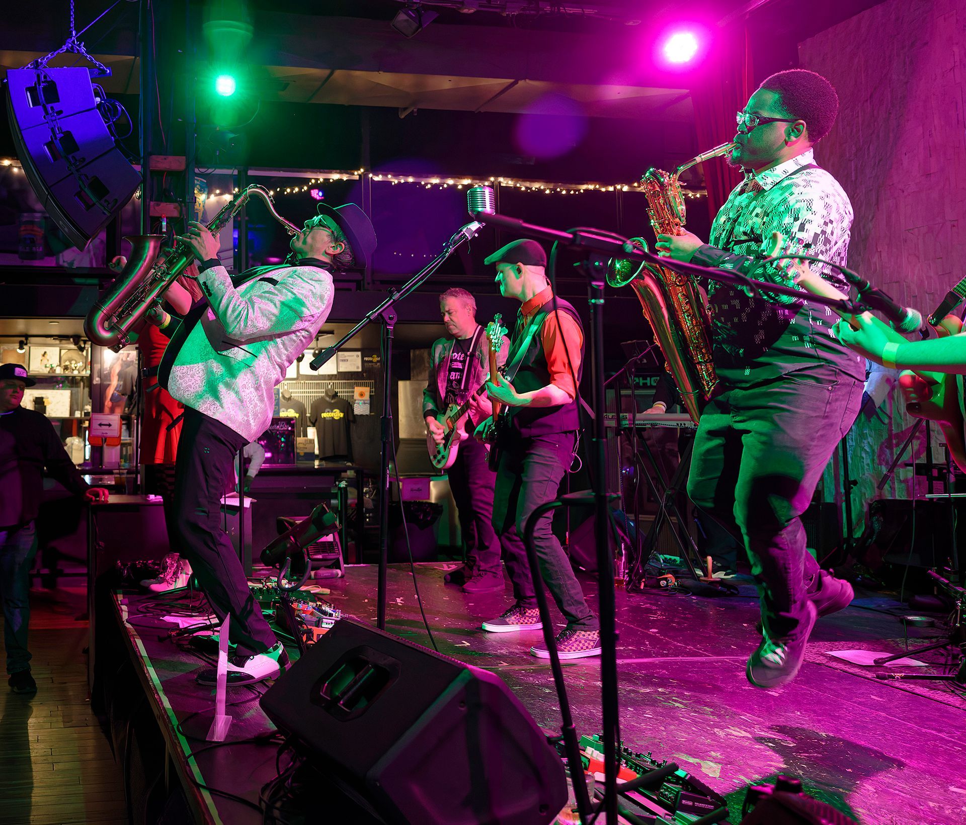 The Dead Bettys band playing at The Aztec Theatre