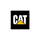 a black and yellow cat logo on a white background .