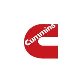 the cummins logo is a red c on a white background .