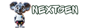 NEXTGEN MONEY logo with a smiling cartoon koala and the tagline “Raising Financially Smart Kids”