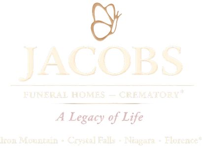 White Jacobs Funeral Homes logo with