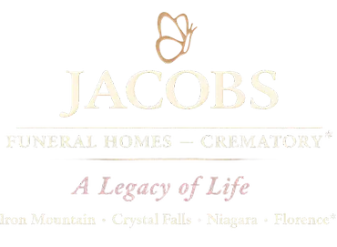 White Jacobs Funeral Homes logo with 