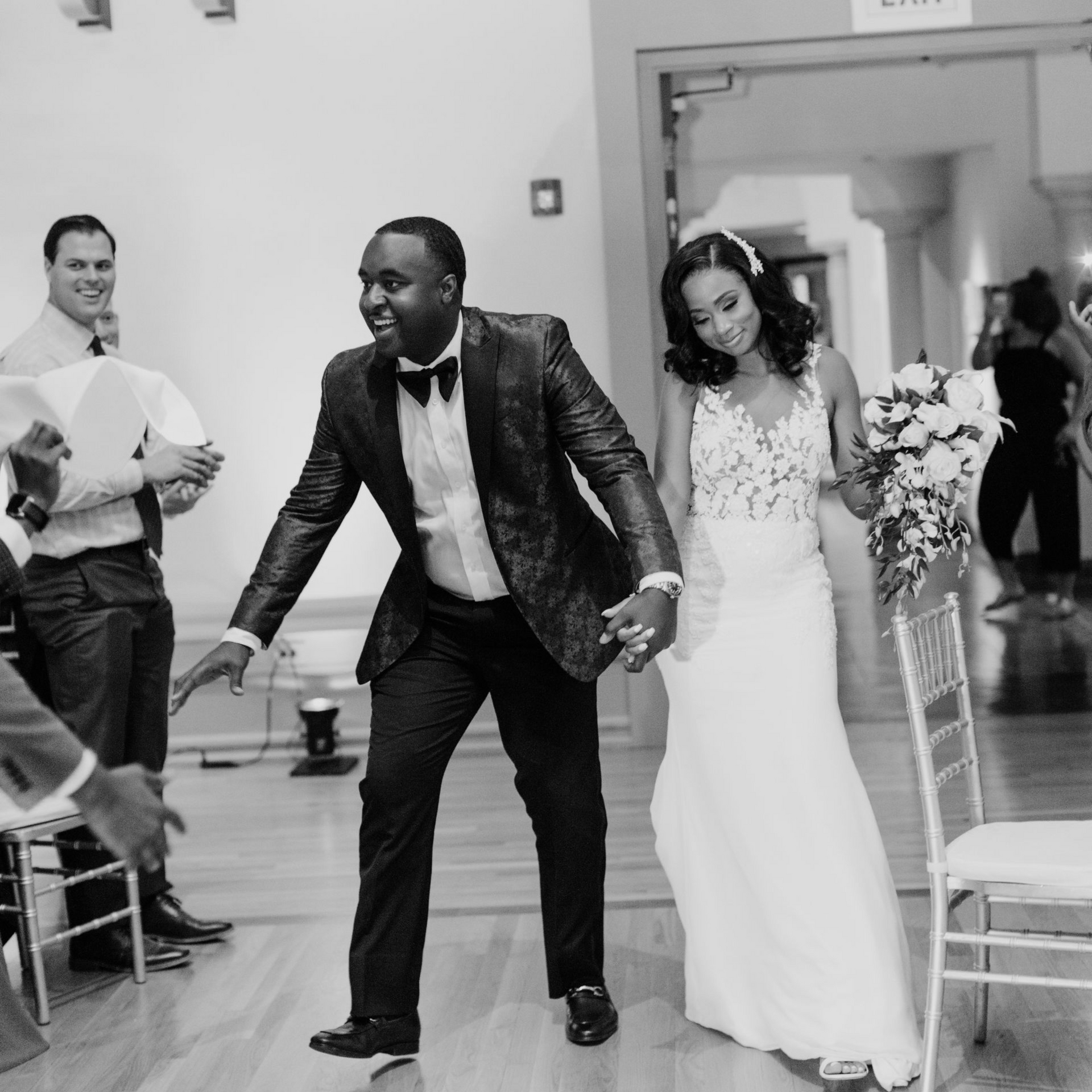 Erica + Miles Wedding Reception Leeper Auditorium McNay Art Museum with Gaines Entertainment