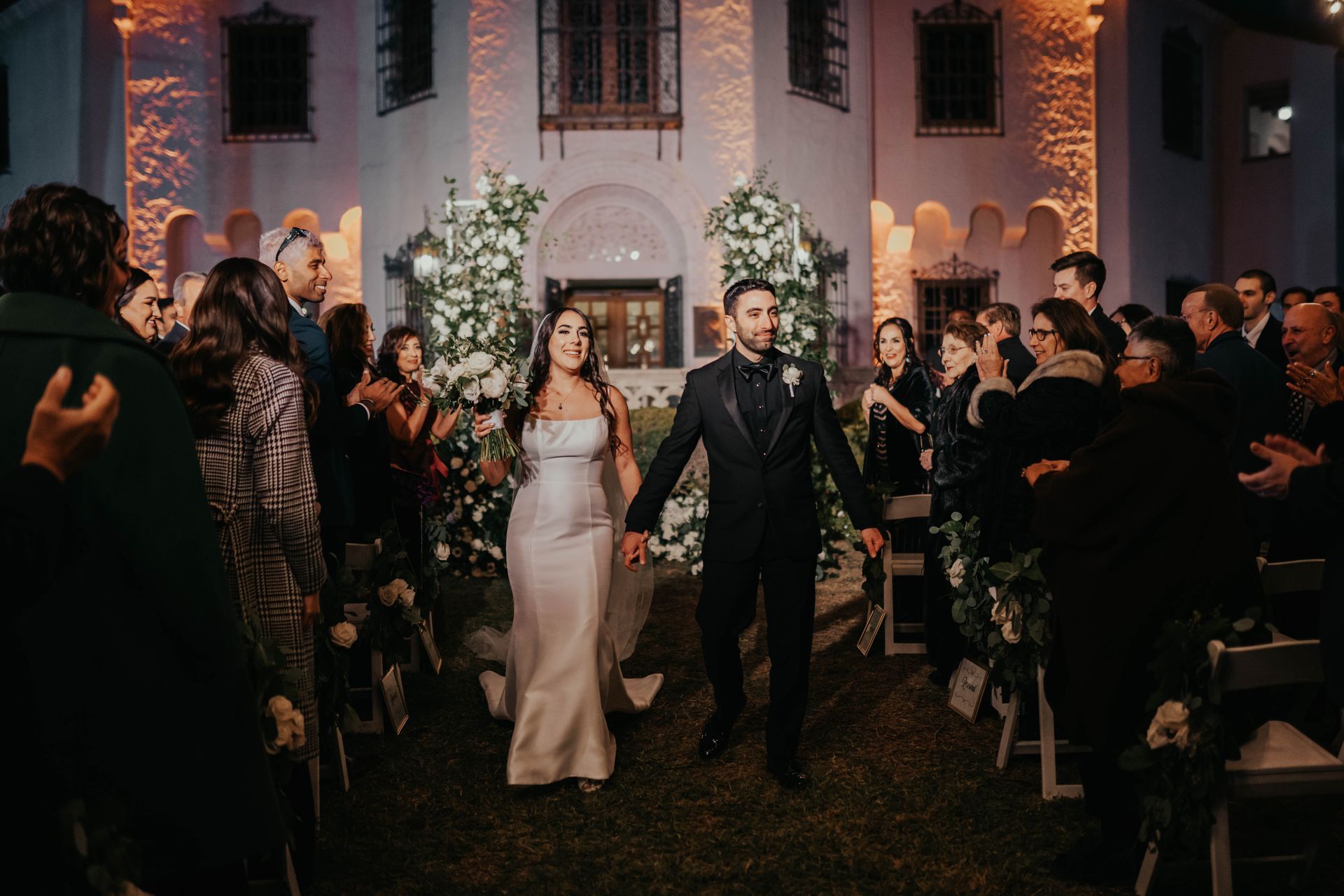 McNay Night Time Wedding Ceremony Outdoor Gaines Entertainment