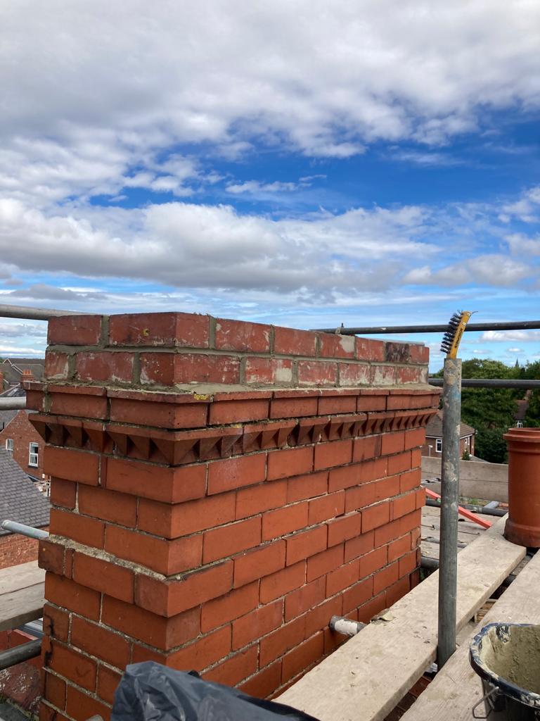 Chimney repairs by Darlington roofing contractors Masterhouse Services Limited