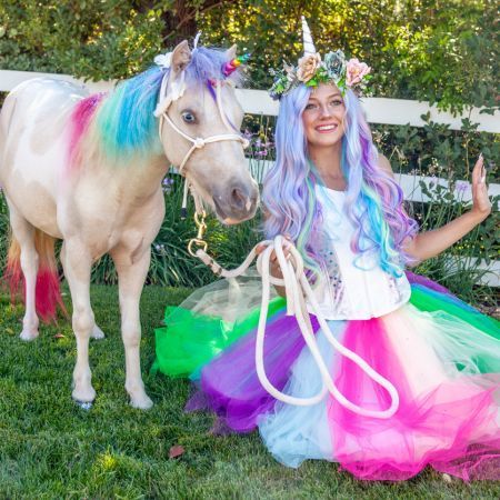 Rainbow Unicorn Party Princess San Diego - Unicorn Photoshoot with Rainbow Unicorn and Rainbow Unicorn Princess - optional Add-on to enhance your Unicorn Photoshoot Experience
