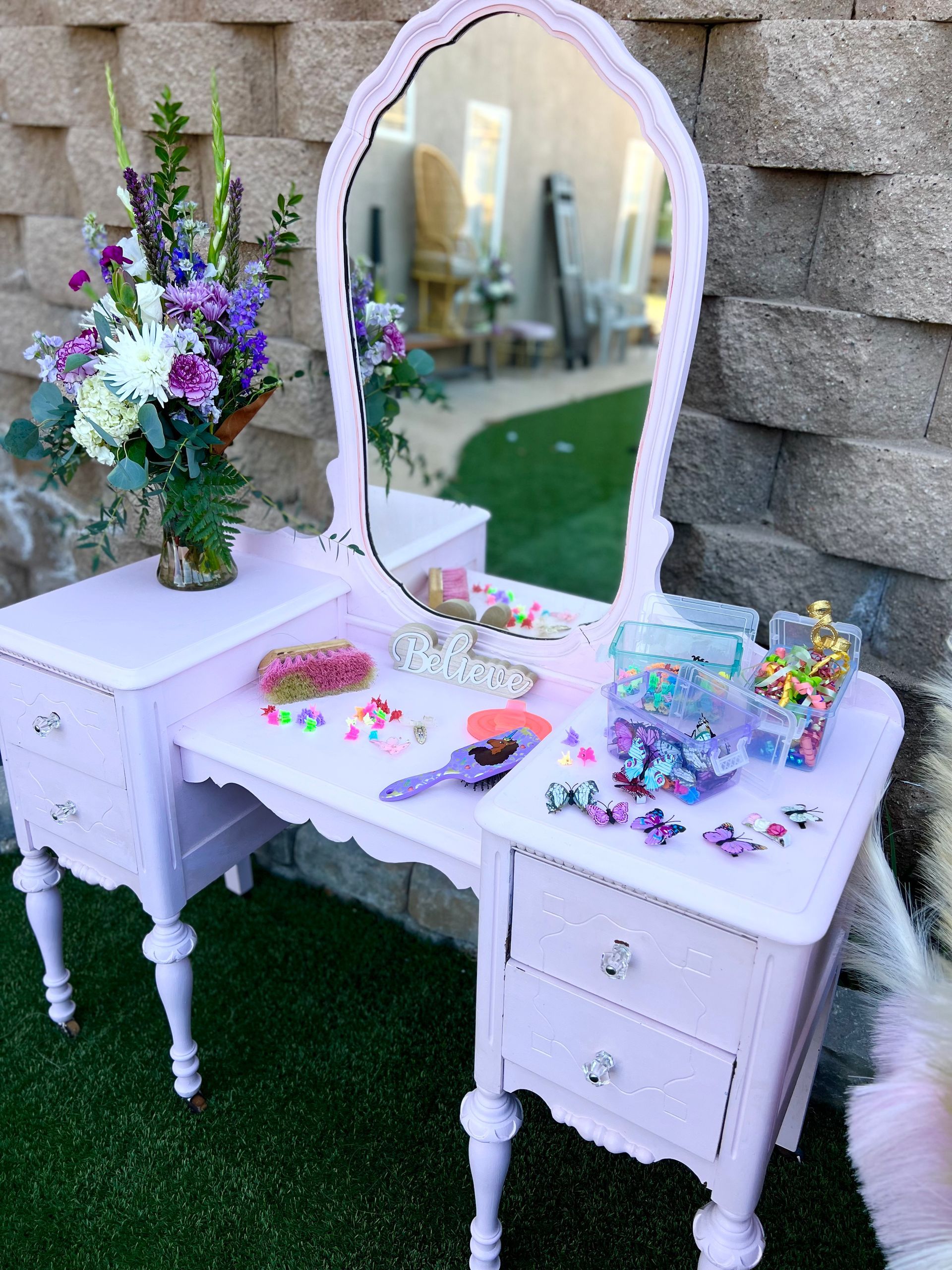 Blooming Pink Vanity