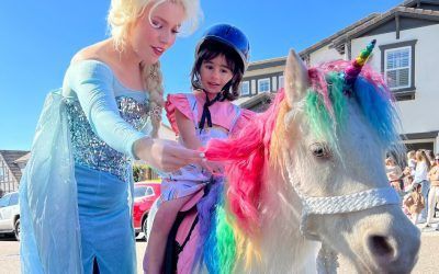 Rainbow Unicorn Birthday Party With Cartoon Character — San Diego, CA —The Posh Unicorn