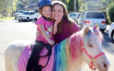 A Kid Riding On A Horse — San Diego, CA —The Posh Unicorn