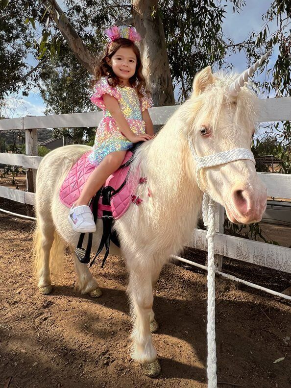 Little Girl Riding a Pony – San Diego, CA – The Posh Unicorn
