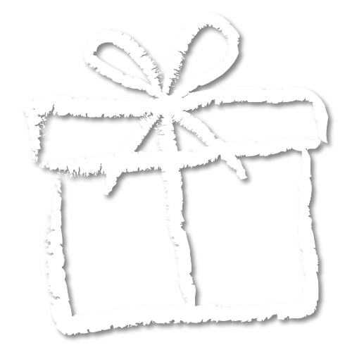 Gift icon in white