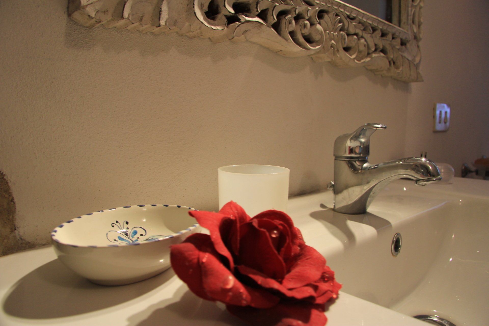 Detail in de badkamer beneden