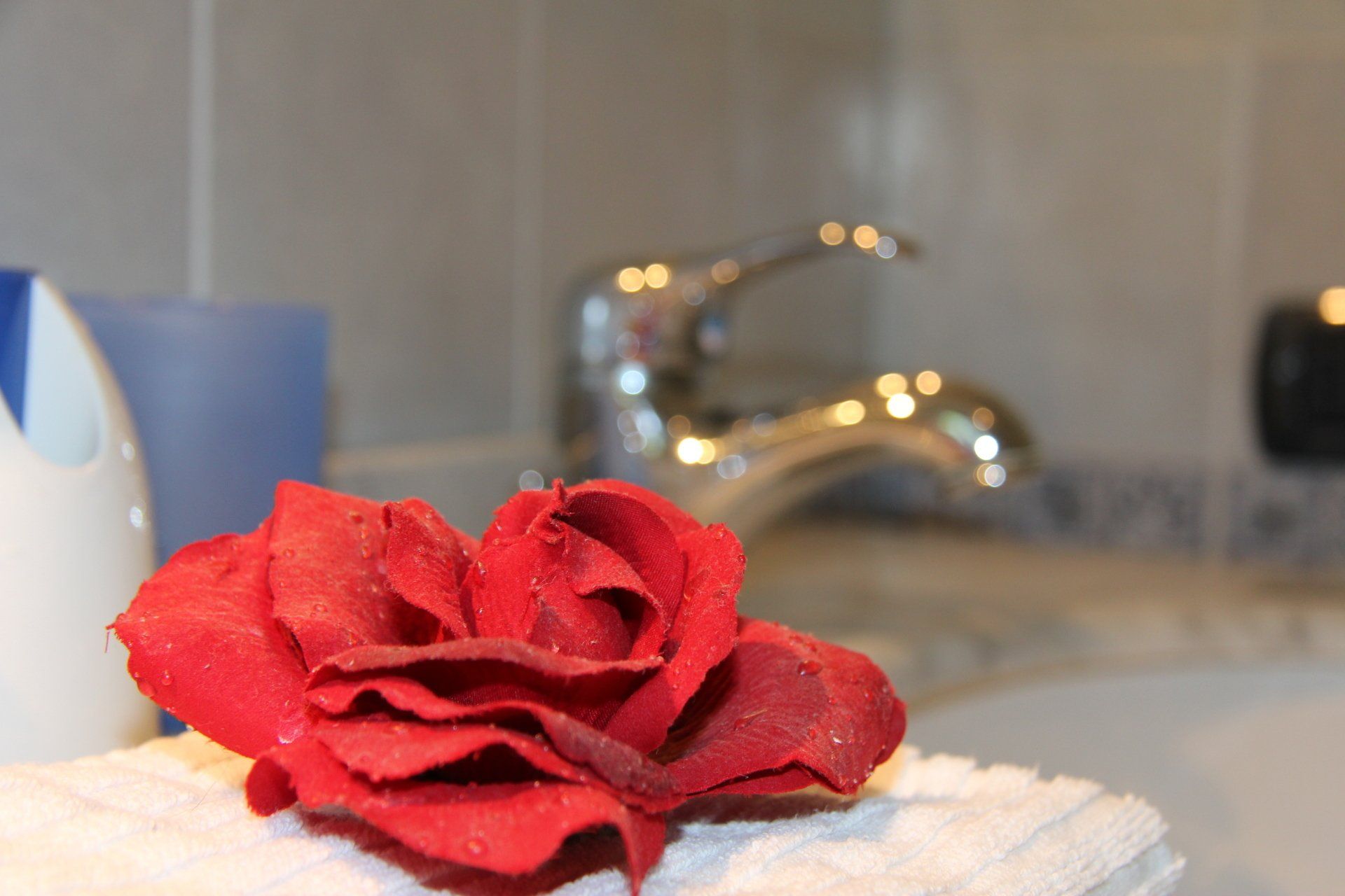 Detail in de grote badkamer boven