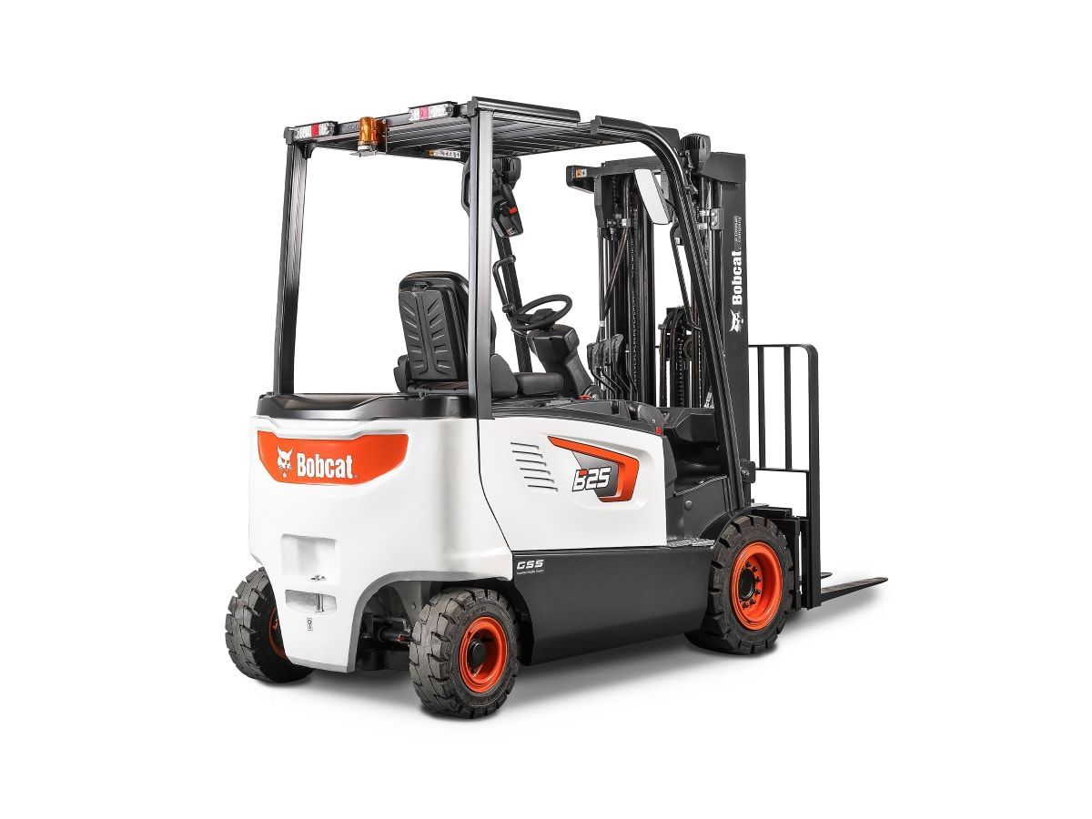 A bobcat forklift is shown on a white background.