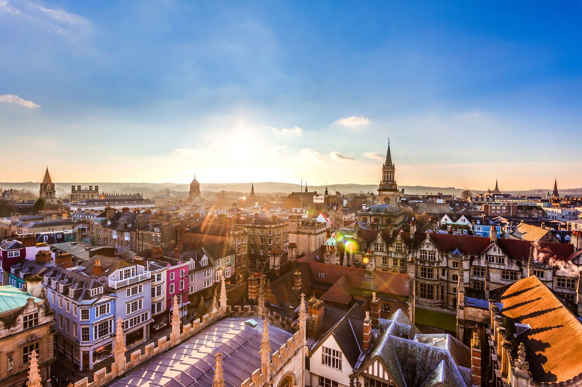 Aerial view of Oxford