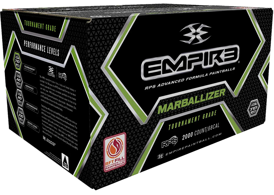 A black and green box with the word empire on it.