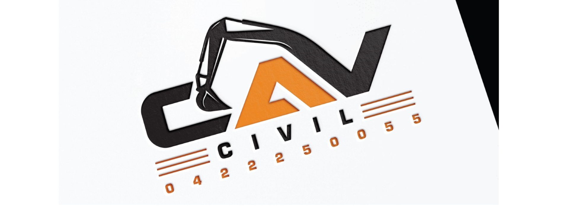 A logo for cav civil is shown on a white background.