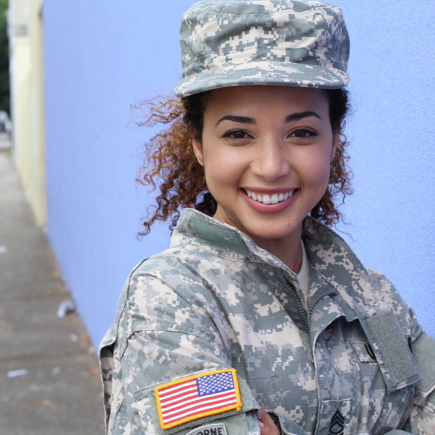 Happy Female Soldier — Minneapolis, MN — Veterans Initiative
