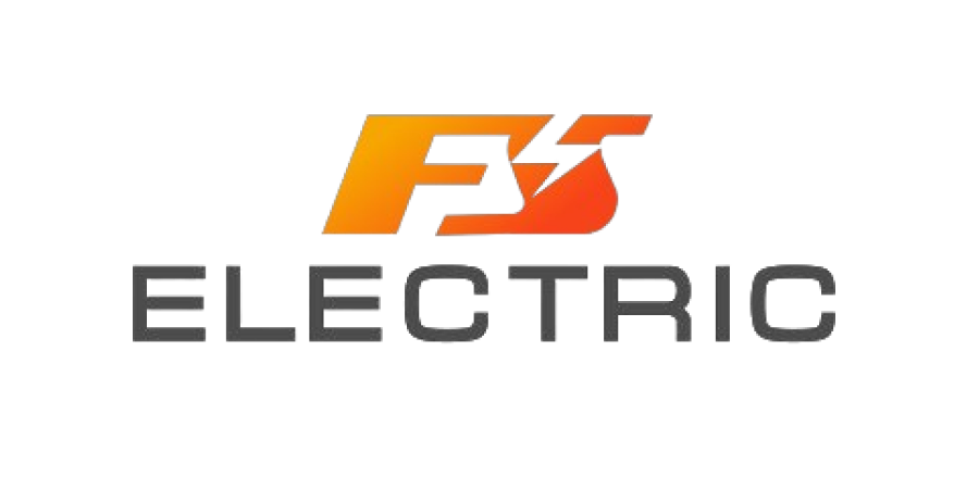 A logo for fs electric is shown on a white background